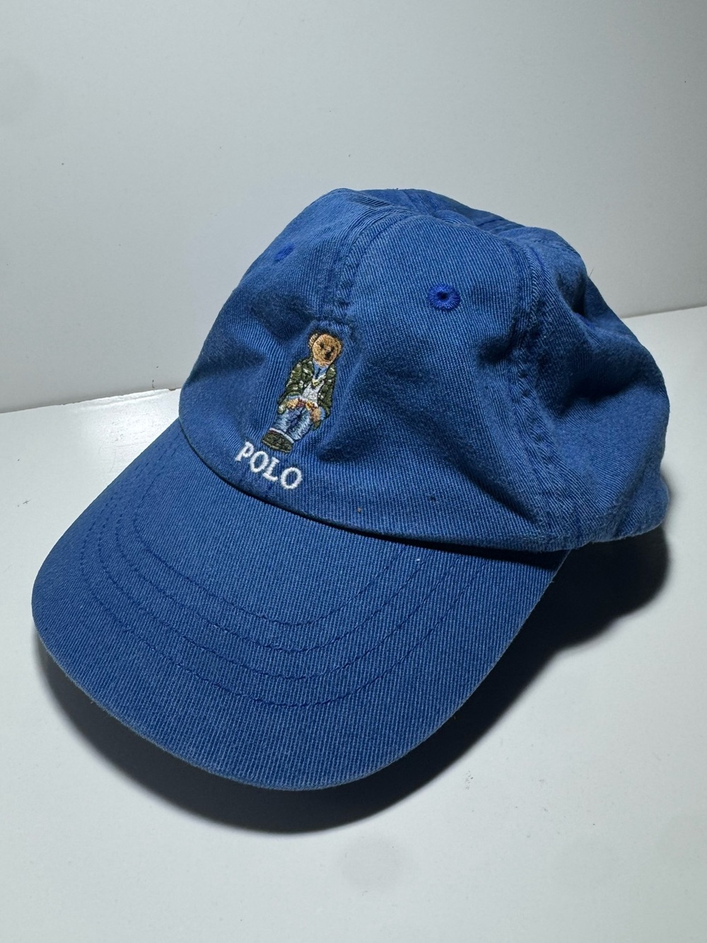 Polo by Ralph Lauren Kids Royal Blue Polo Bear Cap OS (12-24M)